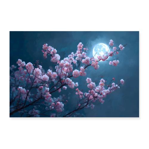Moonlit Petals - Poster 36x24