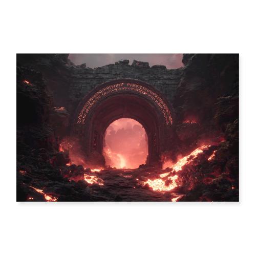 The Fire Realm Gate - Poster 36x24