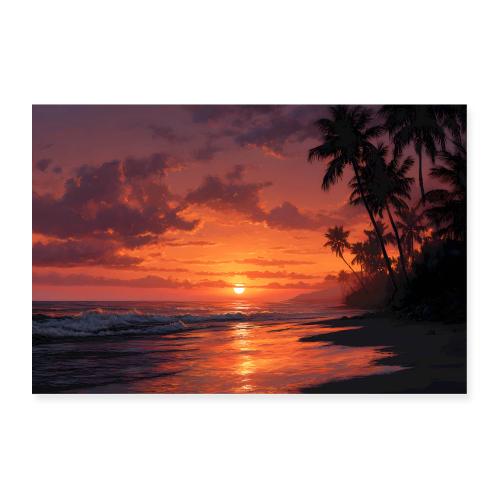 Sunset: Golden Horizon - Poster 36x24