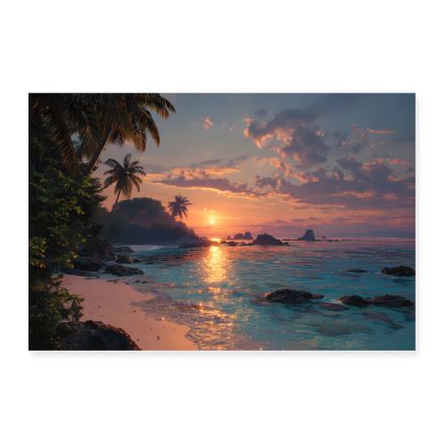 Evening Calm by the Bay - Poster 36x24