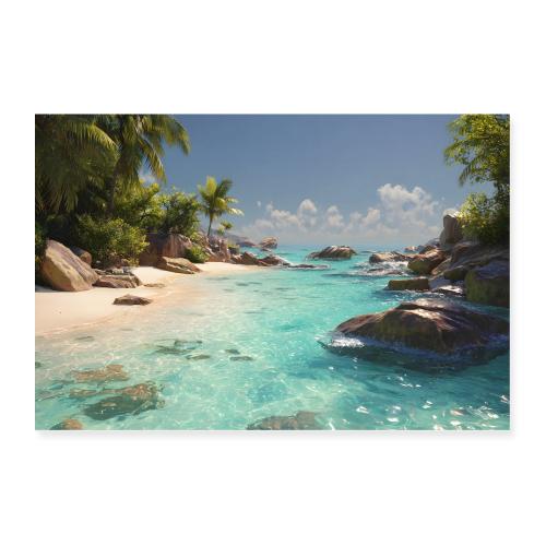 Tropical Seascape: Crystal Horizon - Poster 36x24
