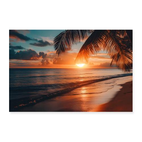 Golden Tropic Glow - Poster 36x24