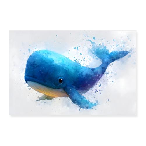 Blue Whale: Ocean Smile - Poster 36x24