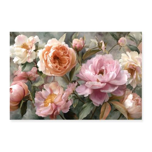 Watercolor: Blooming Serenity - Poster 36x24