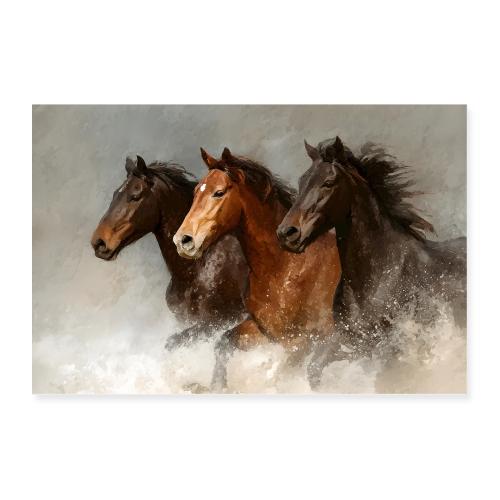 Horses: Stormstride Horses - Poster 36x24