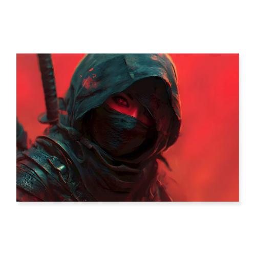 Crimson Gaze Ninja - Poster 36x24