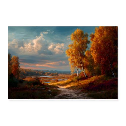 Golden Horizon of Fall - Poster 36x24