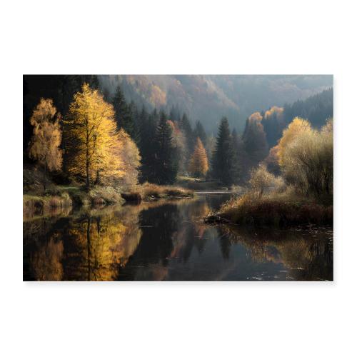 Autumn Mirror Waters - Poster 36x24