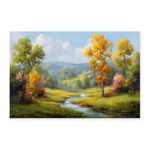 Golden Stream Valley - Poster 36x24