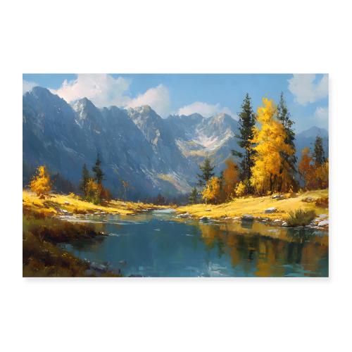 Autumn Mountain Majesty - Poster 36x24