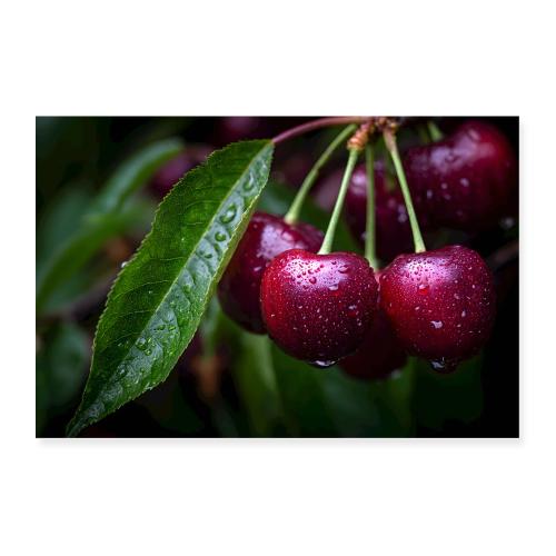 Cherries: Rain-Kissed Harvest - Poster 36x24