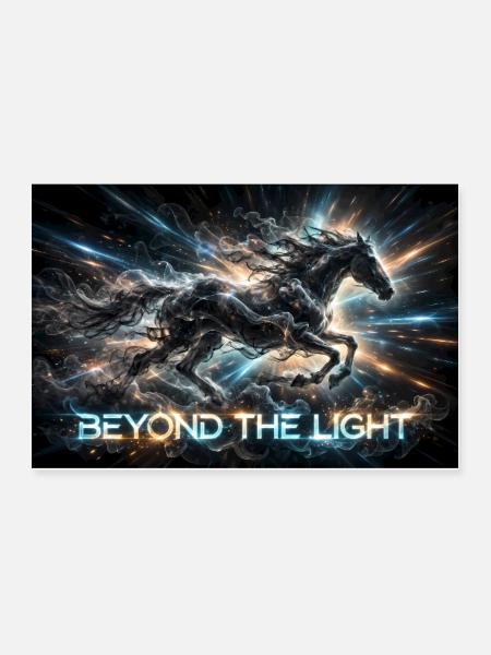 Cosmic Horse: Beyond the Light - Poster 36x24 - white - Front