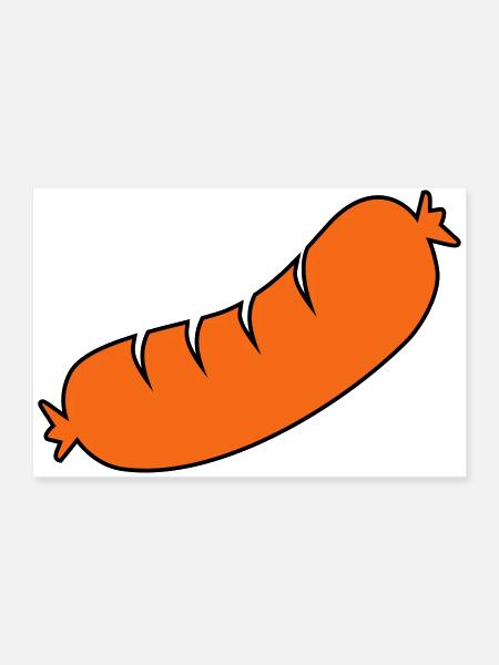 sausage - Poster 36x24 - white - Front