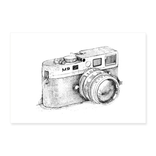 Leica poster M9 Sketch - Poster 36x24