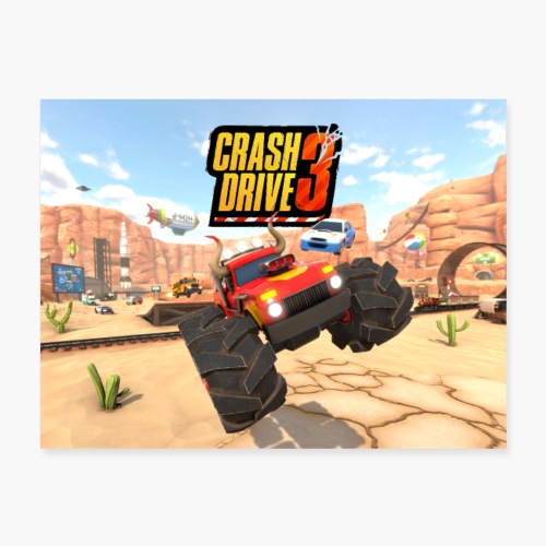 Crash Drive 3 - Key Art - Poster 24x18