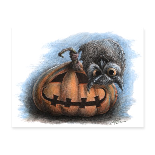 Halloween Owl - Poster 24x18