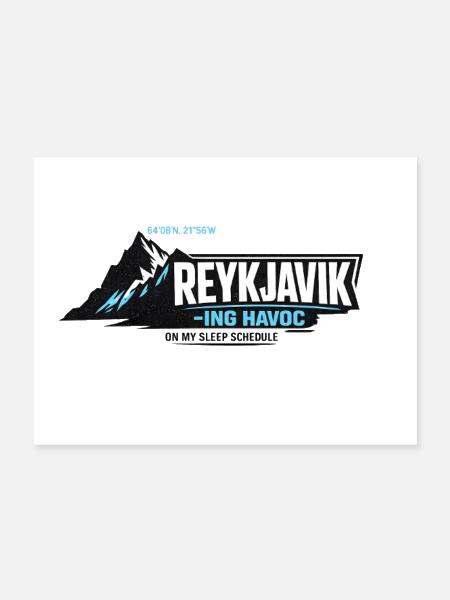 Reykjavik-ing Havoc on Sleep - Poster 24x18 - white - Front
