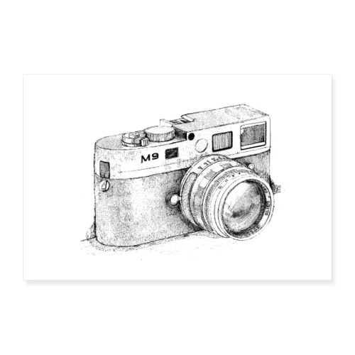 Leica poster M9 Sketch - Poster 12x8
