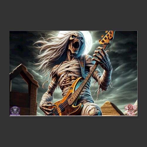 Monster Mosh 2024 Tour Ahy Bass Guitar #D-001L - Poster 12x8