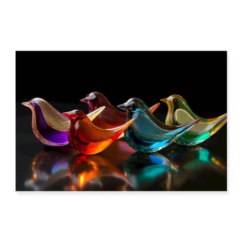 Birds, reflections and refractions - Poster 12x8