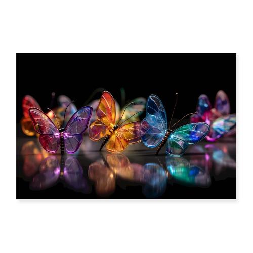 Butterflies: Flutter and Glow - Poster 12x8