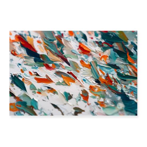 Abstract Art: Coastal Blaze - Poster 12x8