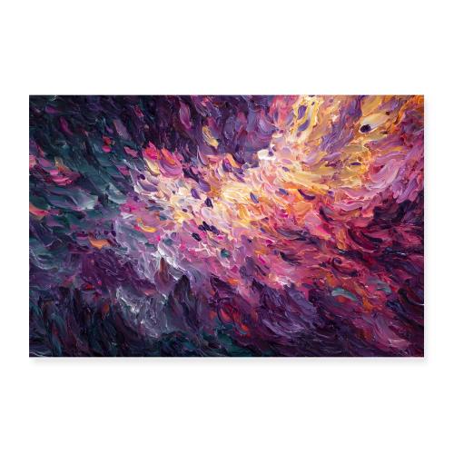 Abstract Art: Painted Echoes - Poster 12x8