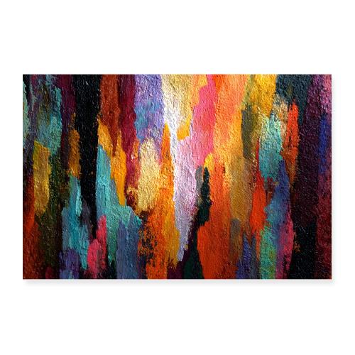 Abstract Art: Vertical Vibrance - Poster 12x8