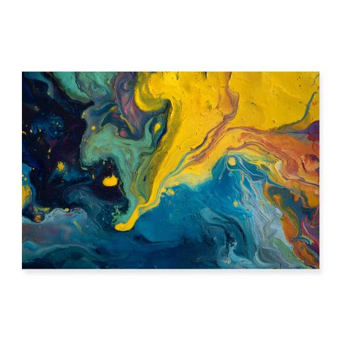 Abstract Art: Liquid Motion - Poster 12x8