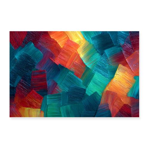 Abstract Art: Fractured Harmony - Poster 12x8