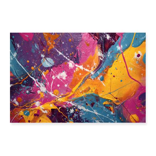 Abstract Art: Colorfall - Poster 12x8