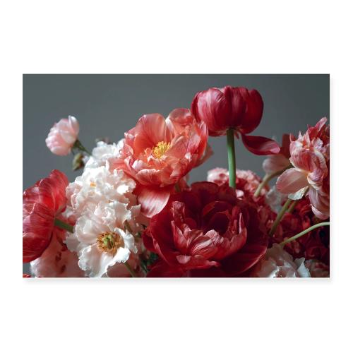 Crimson Bloom - Poster 12x8