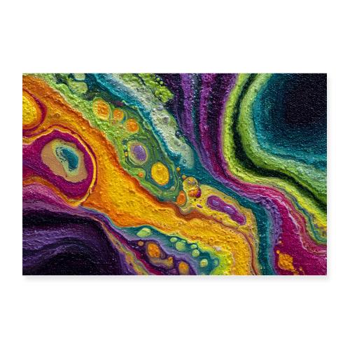 Abstract Art: Stiff Fusion - Poster 12x8