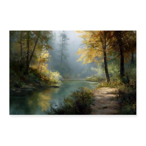 Digital Painting:: Autumn Lightfall - Poster 12x8