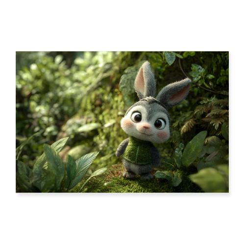 Bunny’s Curious Look - Poster 12x8