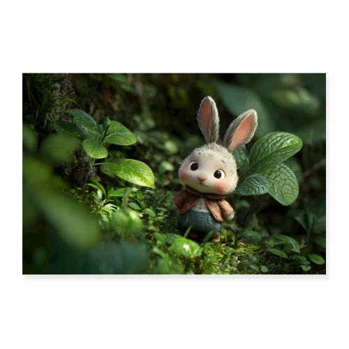 Garden Bunny - Poster 12x8