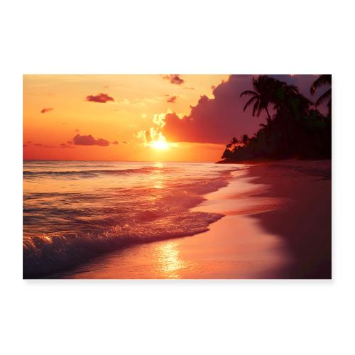 Twilight at the Palms - Poster 12x8