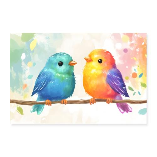 Bright Feathers & Friendship - Poster 12x8