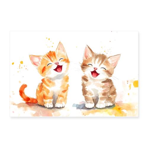 Sunny Day Kittens - Poster 12x8