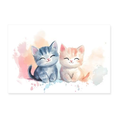 Smiling Whiskers - Poster 12x8