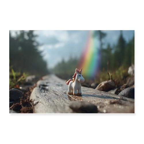 Woodland Unicorn - Poster 12x8