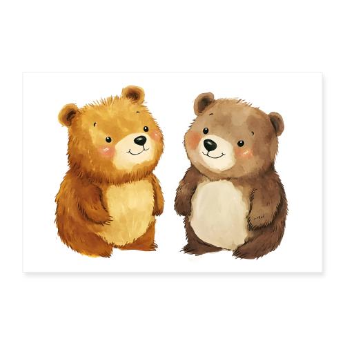 Bear Besties - Poster 12x8