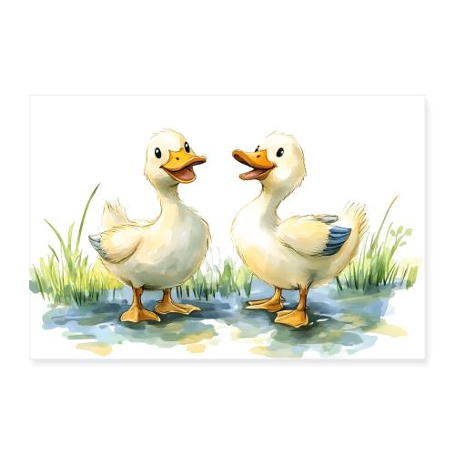 Ducks: Feathered Friends - Poster 12x8