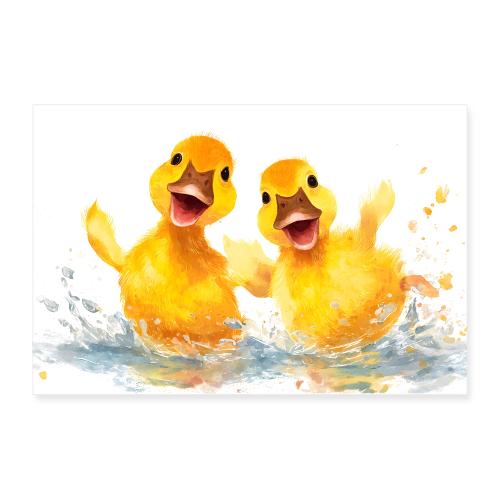 Ducks: Splashing Fun - Poster 12x8