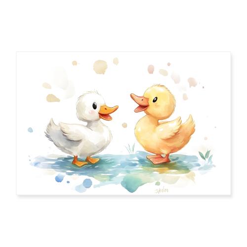 Duckling Smiles - Poster 12x8
