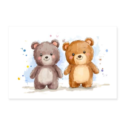 Happy Bear Pals - Poster 12x8