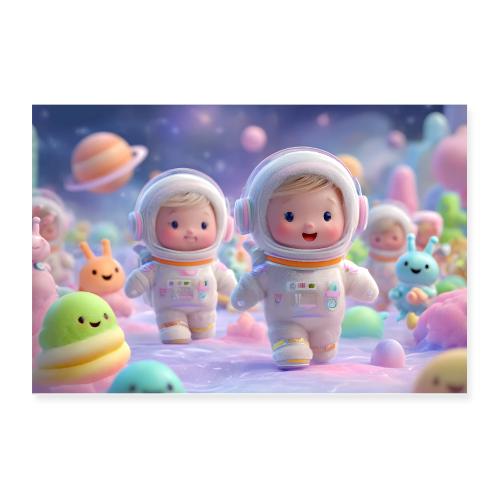 Little Astronauts - Poster 12x8