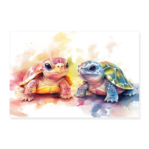 Turtle Twins - Poster 12x8