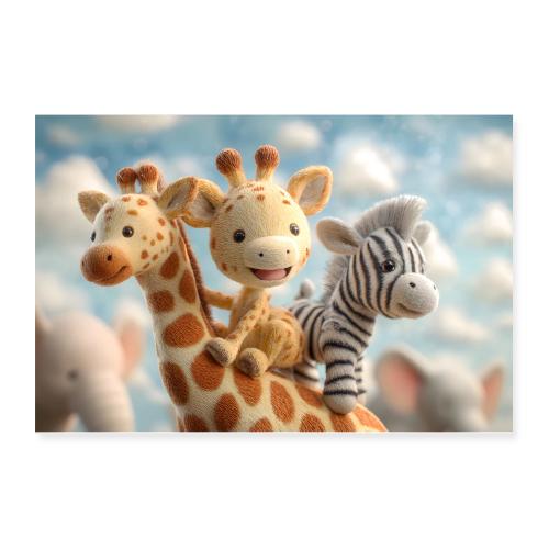 Safari Friends - Poster 12x8