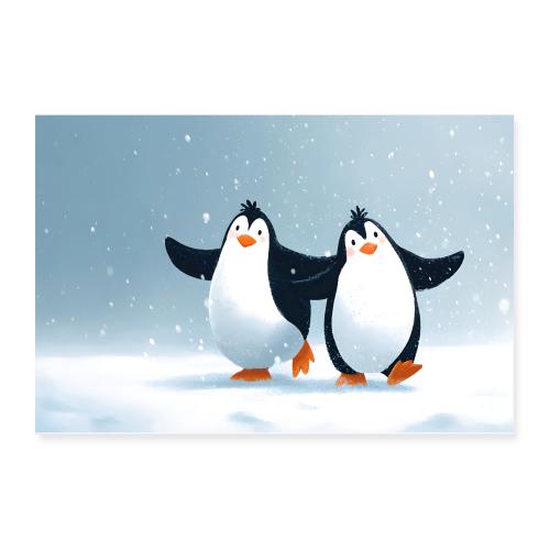 Snowy Stroll - Poster 12x8